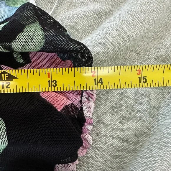 Lulu’s Women’s Floral Ruched Ruffles Mini Dress Size S - Picture 5 of 7